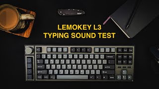 Keychron Lemokey L3 Sound Typing Test  Gateron Red Switches [upl. by Ardnuasal472]