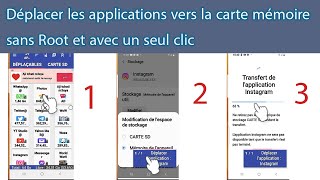 Déplacer les applications vers la carte mémoire en un clic dans téléphones Android et sans Root [upl. by Halehs]