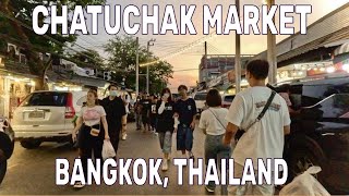 🇹🇭4K Chatuchak Weekend Market Sunset Walk  Bangkok Thailand 2023 [upl. by Hars]