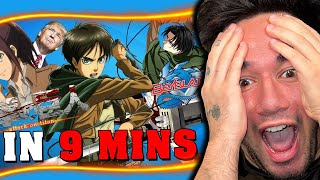 Attack on Titan IN 9 MINUTES REACTION [upl. by Adaval414]