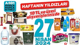 A101 27 NİSAN 2024  A101KAMPANYA amp İNDİRİM KATALOĞU  A101 TEMİZLİK GIDA  A101 HAFTANIN YILDIZLARI [upl. by Yeliac]