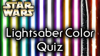 Find out YOUR lightsaber COLOR UPDATED  Star Wars Quiz [upl. by Gerfen]