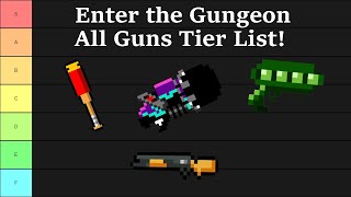 Enter the Gungeon  ALL Guns Tier List [upl. by Allecnirp677]