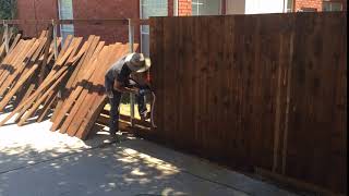 Wood Picket Fence Installation Guide  DFW Fence Contractor [upl. by Adamik]