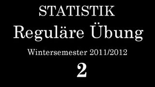 StatistikÜbung am 04112011 2 Übung [upl. by Olumor52]