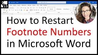 How to Restart Footnote Numbers in Microsoft Word PC amp Mac [upl. by Jr203]