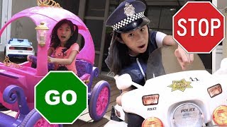 Pretend Play Police on Stop and Go Traffic Sign [upl. by Xer]