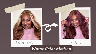 Water Color Hair Dying Tutorial  Kiss Tintation amp Adore Hair Dye [upl. by Hisbe32]