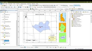 Como hacer una mapa de ubicación fácil y rápido en ArcGIS [upl. by Conway91]