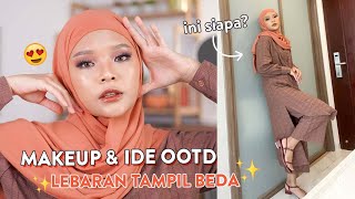 MAKEUP LEBARAN 🕌  IDE OOTD 👚 buat TAMPIL BEDA🌟  RIRIEPRAMS [upl. by Kath]