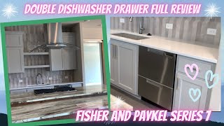 Fisher and Paykel Double Dishwasher Drawer Full Review Series 7New Construction Custom Home in TX [upl. by Noiwtna]