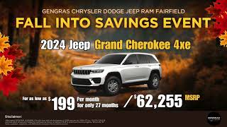 Fall into Savings Lease the 2024 Jeep Grand Cherokee 4xe Today [upl. by Lithea]