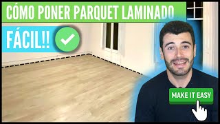 Cómo PONER SUELO LAMINADO ✅ de Leroy Merlin modelo gris claro  Brits [upl. by Swann]