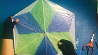 culebrina o barrilete de papel china al estilo de Acapulco How to make a tissue paper kite DIY [upl. by Pence65]