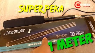 uji test microphone condensor quotaudio linequot super peka [upl. by Naelopan691]