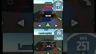 GTR vs Lamborghini 😈😈short viral tranding gaming [upl. by Lentha]