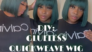 How to make your own bob wig  Beginner friendly  Quickweave Wig Tutorial [upl. by Jews]