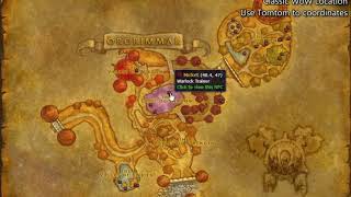 Orgrimmar Warlock Trainer Location Classic WoW [upl. by Atteuqnas283]