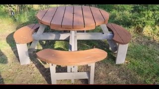 How To Repair A Picnic Table Leg Using Torx Wood Screws [upl. by Rodl]