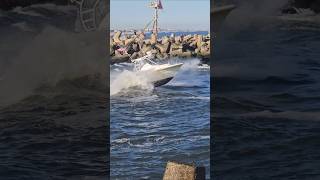 Sea Fox Boat Hits Some Manasquan Inlet Wakes [upl. by Sluiter755]