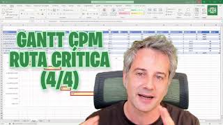 EXCEL DIAGRAMA DE GANTT RUTA CRITICA CPM 1 PRO [upl. by Asit]