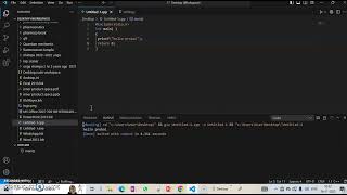 C programming with Visual studio code VS code hello code [upl. by Ainitsirhc]