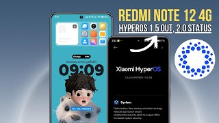 Redmi Note 12 4G HyperOS 20 update status with 15 rollout ✨ [upl. by Gnay956]