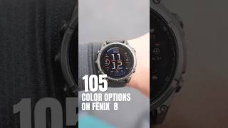 105 different color options on fenix 8  Garmin [upl. by Digdirb]