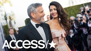 George Clooney amp Amal Clooney Pack On The PDA At 46th Life Achievement Award Event  Access [upl. by Tennek]