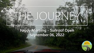 ASMR Driving 4k  Country Backgrounds on a Foggy Morning  Sunroof Open September 06 2022 [upl. by Patience]