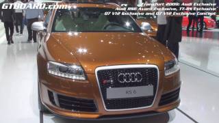 HD Audi Exclusive at Frankfurt 2009 RS6 Q7 V12 Q7 V12 Exclusive Concept and TTRS [upl. by Oicam]