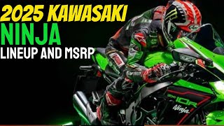 2025 Kawasaki ninja new motorcycle lineup and msrp [upl. by Yuk]