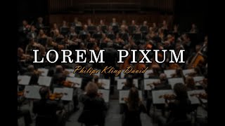 Lorem Pixum [upl. by Livesay25]