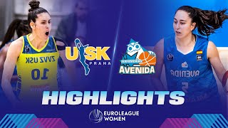 ZVVZ USK Praha v Perfumerias Avenida  QuarterFinals Highlights  EuroLeague Women 202223 [upl. by Lara]