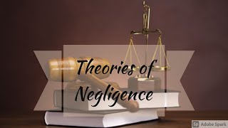 Theories of Negligence  Negligence  Law Of Torts  Easy way  in Hindi [upl. by Sobel]