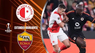 Slavia Praha vs Roma Extended Highlights  UEL Group Stage MD 4  CBS Sports Golazo [upl. by Asilej37]