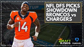 NFL DFS Picks Thursday Night Showdown Broncos vs Chargers W16 FanDuel amp DraftKings Lineup Advice [upl. by Annaehs]