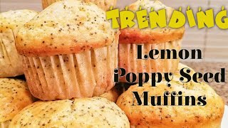 Lemon Poppy Seed Muffins  Less Sugar Recipe  Jho kitchen [upl. by Genni]