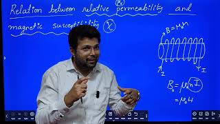 Relation between relative permeability and magnetic susceptibility  class 12 physics [upl. by Emmey]