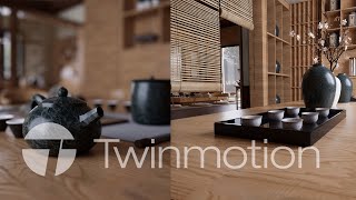 TWINMOTION 20231RENDER SERIES EPS 05 TEA HOUSE PATH TRACING [upl. by Wilbert]