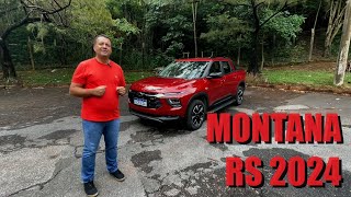 TESTE CHEVROLET MONTANA RS 2024 É UM BOM CARRO DE PASSEIO [upl. by Akinajnat]