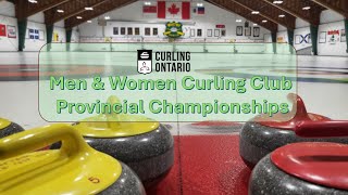 Curling Ontario Men amp Women Curling Club Provincial Championships [upl. by Aihcrop670]