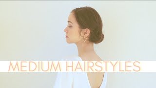 Simple Hairstyles  Medium hair length [upl. by Vitus]