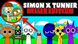 All Reactions in Incredibox Sprunki Killer Edition  Simon Killed Tunner [upl. by Nedla]