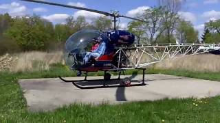 Bell 47G5A Start up [upl. by Prichard]