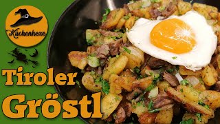 Tiroler Gröstl orig Schihütten Rezept [upl. by Pubilis]