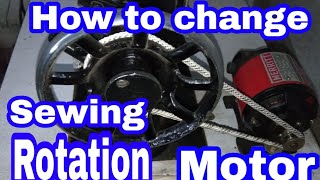 How to change sewing machine motor rotation [upl. by Kalfas833]