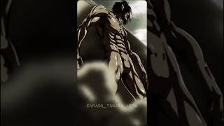 Attack titan eren AOT Shinzowasasangeo erenyeager [upl. by Dnomyar29]