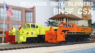 Beautiful BNSF CSX Beilhack Snow Blowers from Roco [upl. by Mitran309]