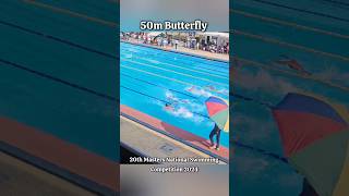 50m Butterfly at 20th Masters National Swimming Competition 2024 🏊🏼 swimming sports swimmer [upl. by Anha]